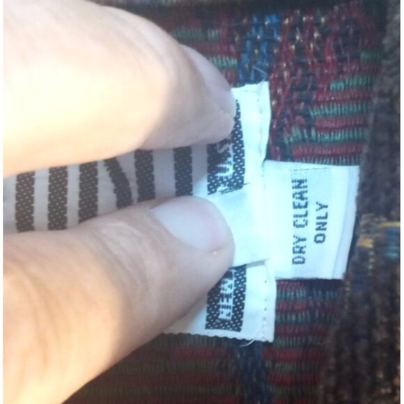 Silverado Floral Tapestry Cropped Blazer Jacket Women's  M Brown Chenille Boho - Picture 6 of 12